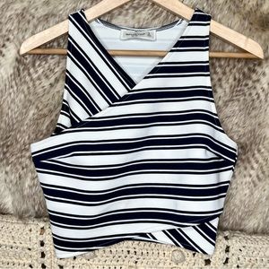 Abercrombie & Fitch Striped Crop Top